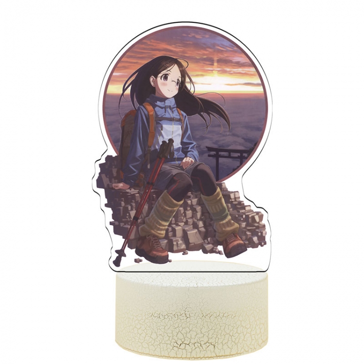 Encouragement of Climb Acrylic Night Light 16 Color-changing USB Interface Box Set 19X7X4CM white base