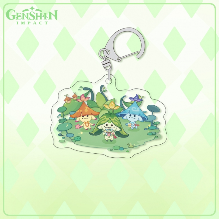 Genshin Impact acrylic pendant bag charm keychain price for 5 pcs
