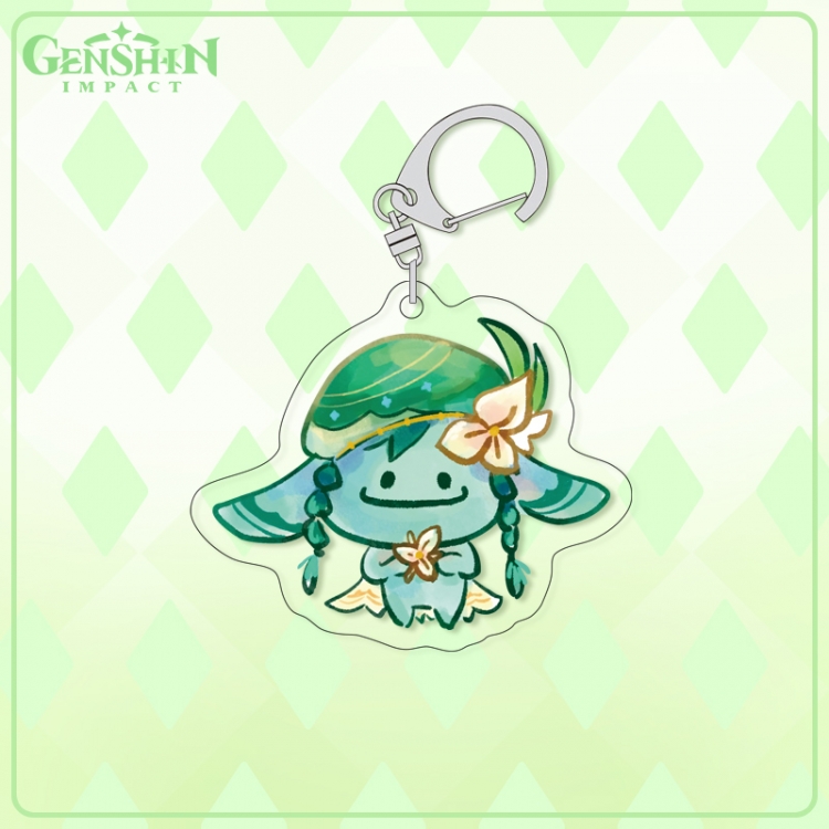 Genshin Impact acrylic pendant bag charm keychain price for 5 pcs
