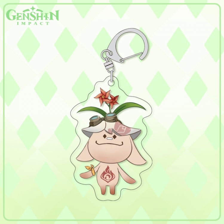 Genshin Impact acrylic pendant bag charm keychain price for 5 pcs