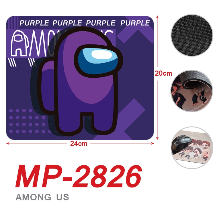 Among us game Full Color Printing Mouse Pad Unlocked 20X24cm price for 5 pc MP-2826As