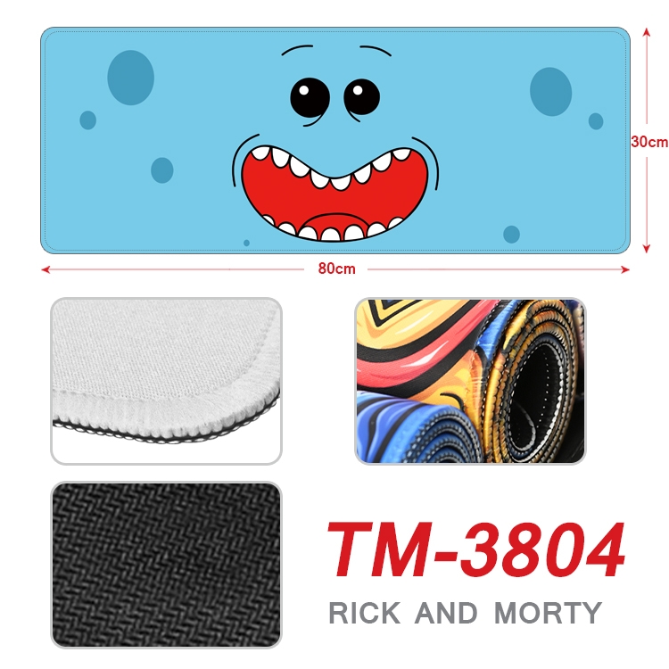 Rick and Morty Anime peripheral new lock edge mouse pad 30X80cm  TM-3804A