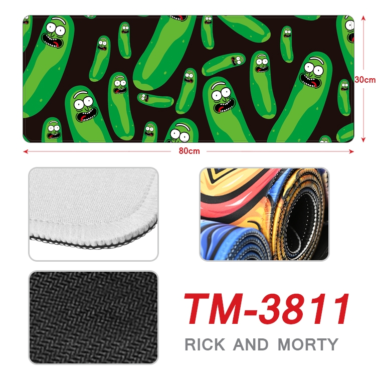 Rick and Morty Anime peripheral new lock edge mouse pad 30X80cm TM-3811A
