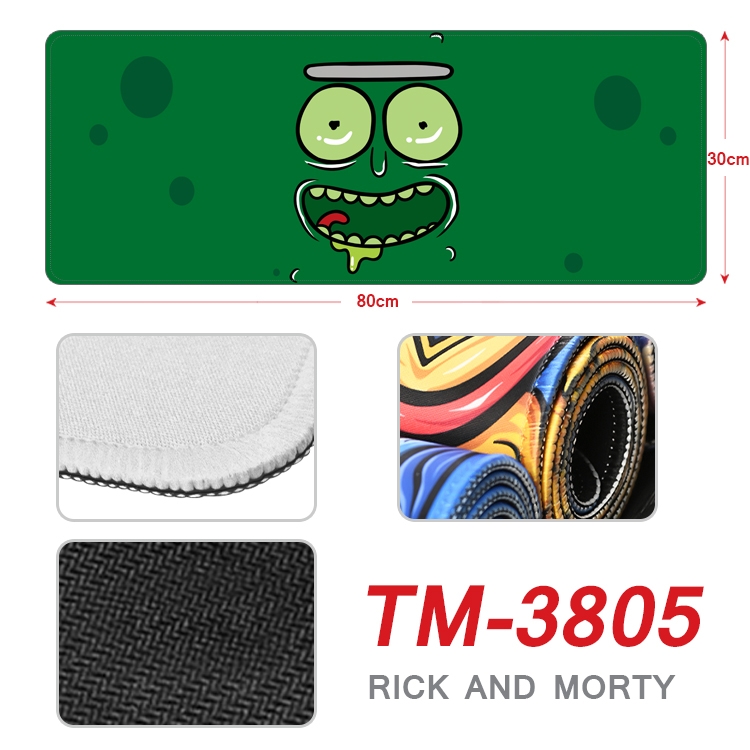 Rick and Morty Anime peripheral new lock edge mouse pad 30X80cm  TM-3805A