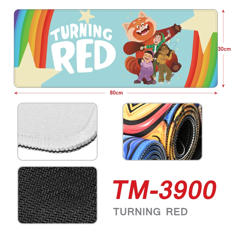 Turning Red  Anime peripheral new lock edge mouse pad 30X80cm TM-3900A