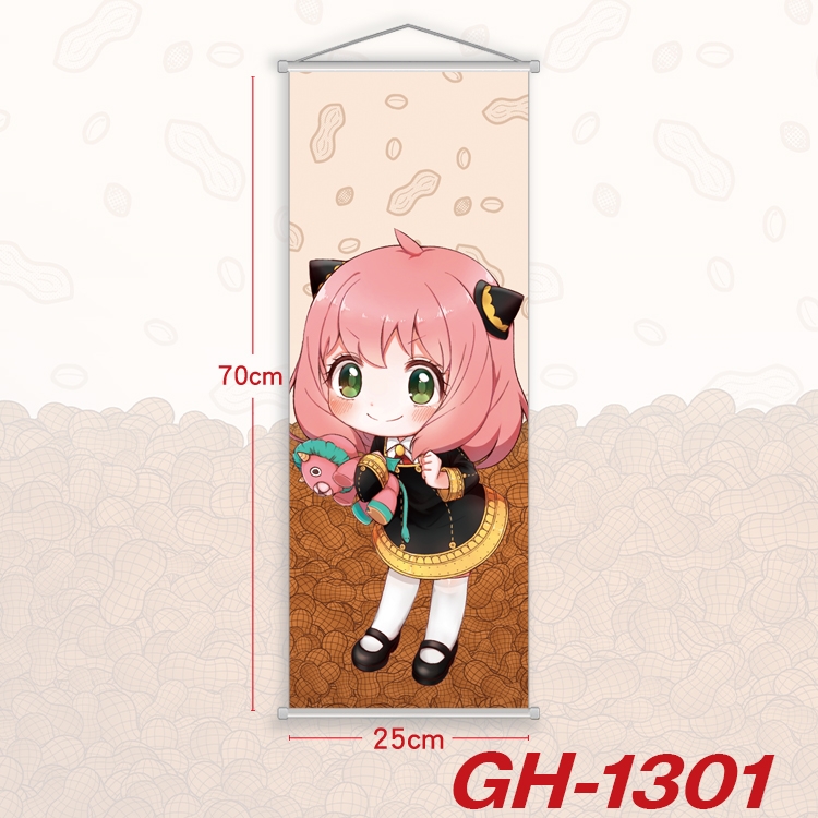 SPY×FAMILY Plastic Rod Cloth Small Hanging Canvas Painting Wall Scroll 25x70cm price for 5 pcs GH-1301A