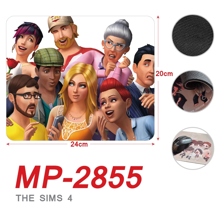 The Sims 4 Anime Full Color Printing Mouse Pad Unlocked 20X24cm price for 5 pcs MP-2855A