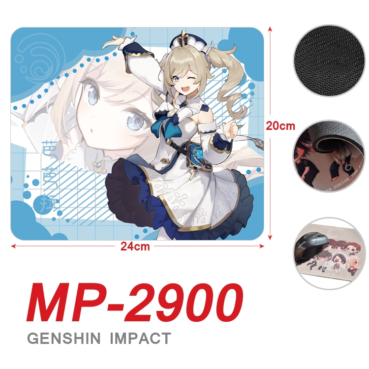 Genshin Impact Anime Full Color Printing Mouse Pad Unlocked 20X24cm price for 5 pcs MP-2900A