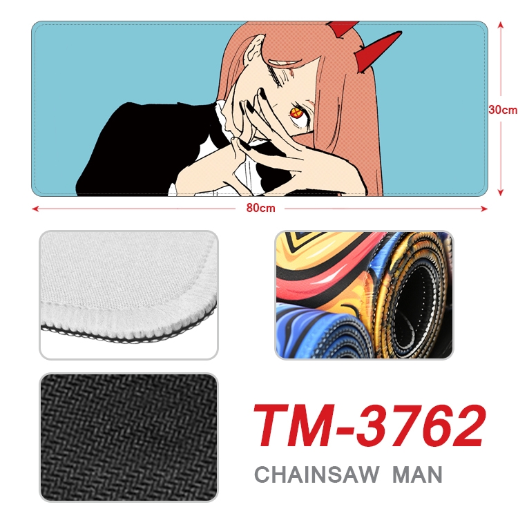 Chainsaw man Anime peripheral new lock edge mouse pad 80X30cm TM-3762A