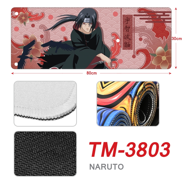 Naruto Anime peripheral new lock edge mouse pad 80X30cm  TM-3803A