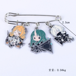 Arknights Anime metal brooch b...