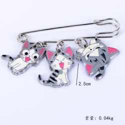 Sweet Cat Anime metal brooch b...
