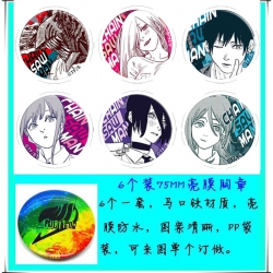 Chainsaw man Anime round Badge...