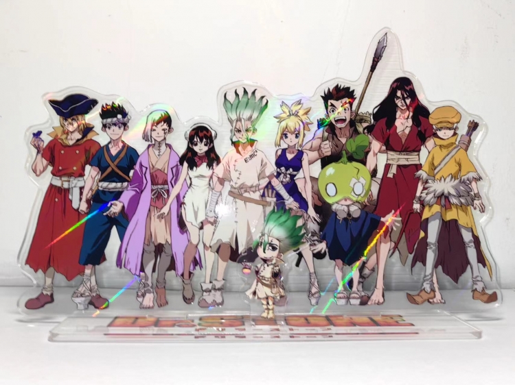 Dr.STONE new pattern Acrylic Humanoid  keychain Standing Plates 250x155mm