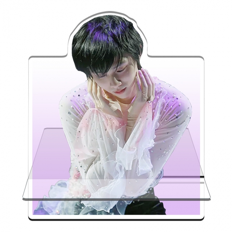 Hanyu-Yuzuru  Acrylic special-shaped Mobile phone holder Standing Plates 11x13cm