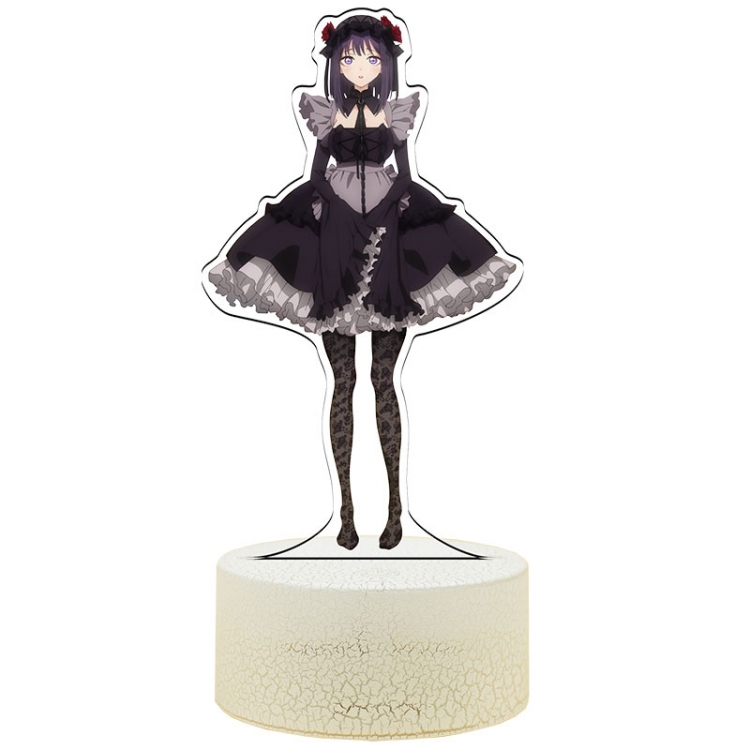 Sono Bisque Doll wa Koi o Suru Acrylic Night Light 16 Color-changing USB Interface Box Set 19X7X4CM white base