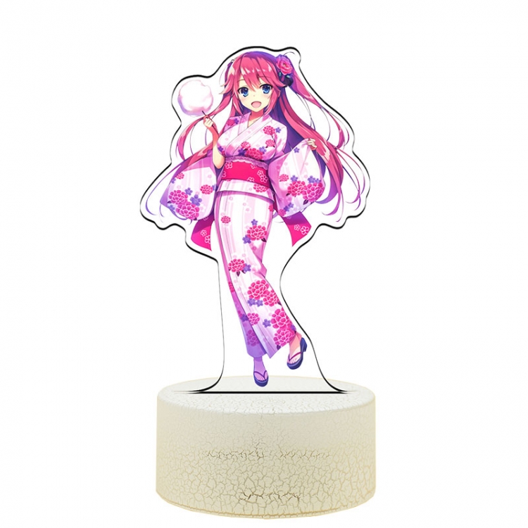 Classroom of the Eli Acrylic Night Light 16 Color-changing USB Interface Box Set 19X7X4CM white base