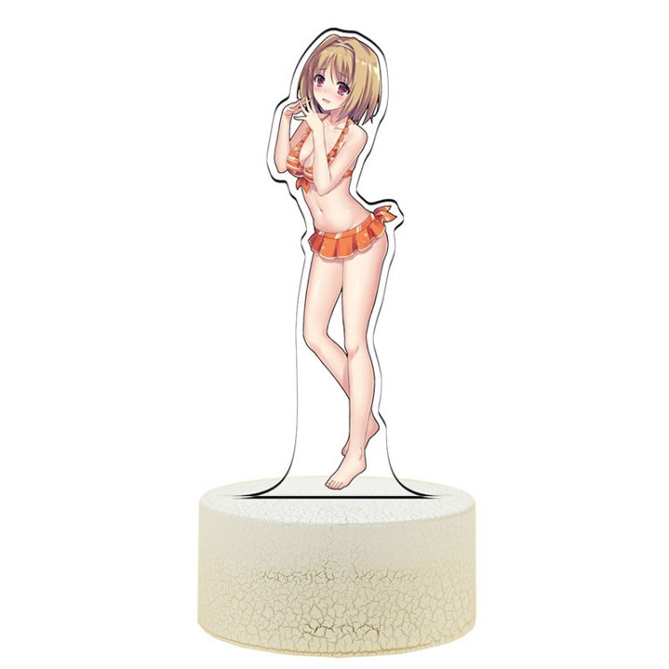 Classroom of the Eli Acrylic Night Light 16 Color-changing USB Interface Box Set 19X7X4CM white base