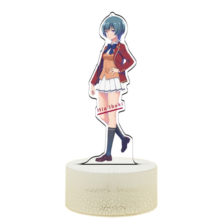 Classroom of the Eli Acrylic Night Light 16 Color-changing USB Interface Box Set 19X7X4CM white base