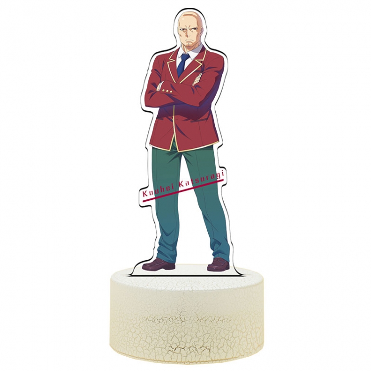 Classroom of the Eli Acrylic Night Light 16 Color-changing USB Interface Box Set 19X7X4CM white base