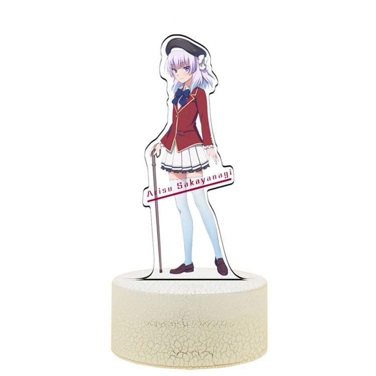 Classroom of the Eli Acrylic Night Light 16 Color-changing USB Interface Box Set 19X7X4CM white base