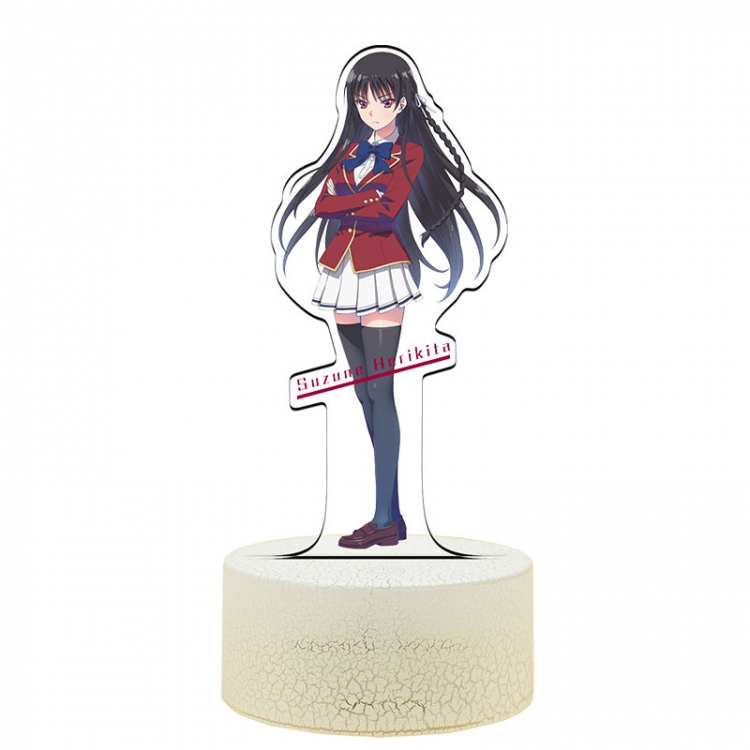 Classroom of the Eli Acrylic Night Light 16 Color-changing USB Interface Box Set 19X7X4CM white base