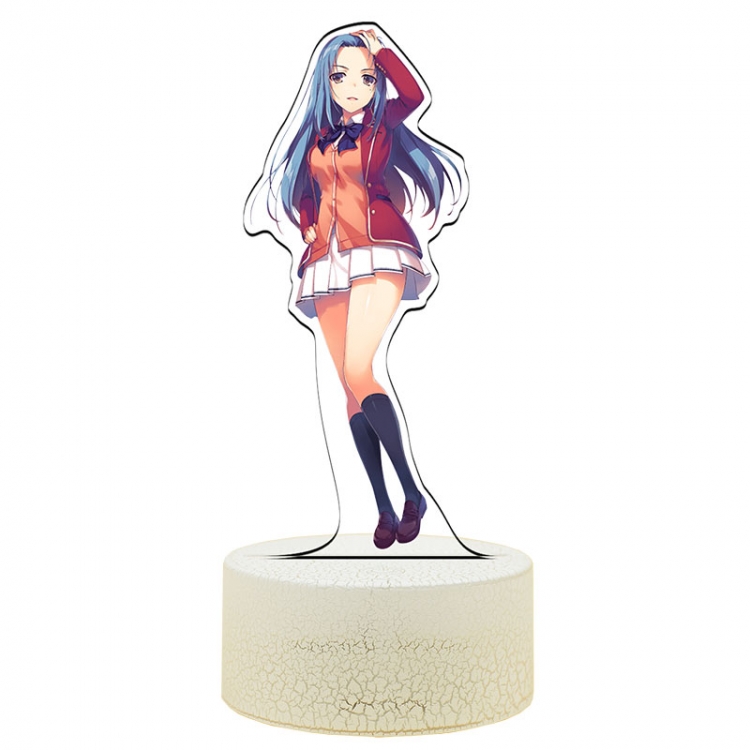 Classroom of the Eli Acrylic Night Light 16 Color-changing USB Interface Box Set 19X7X4CM white base