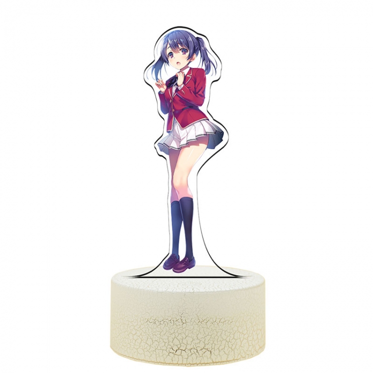 Classroom of the Eli Acrylic Night Light 16 Color-changing USB Interface Box Set 19X7X4CM white base