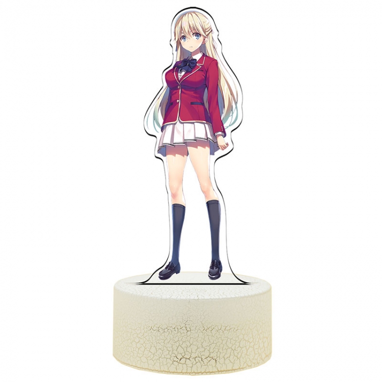 Classroom of the Eli Acrylic Night Light 16 Color-changing USB Interface Box Set 19X7X4CM white base