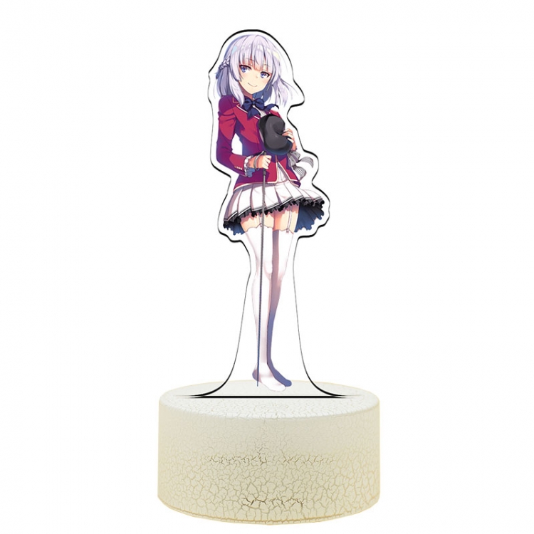 Classroom of the Eli Acrylic Night Light 16 Color-changing USB Interface Box Set 19X7X4CM white base