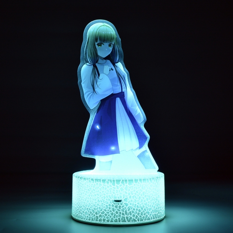 Kaguya-sama: Love Is War Acrylic Night Light 16 Color-changing USB Interface Box Set 19X7X4CM white base