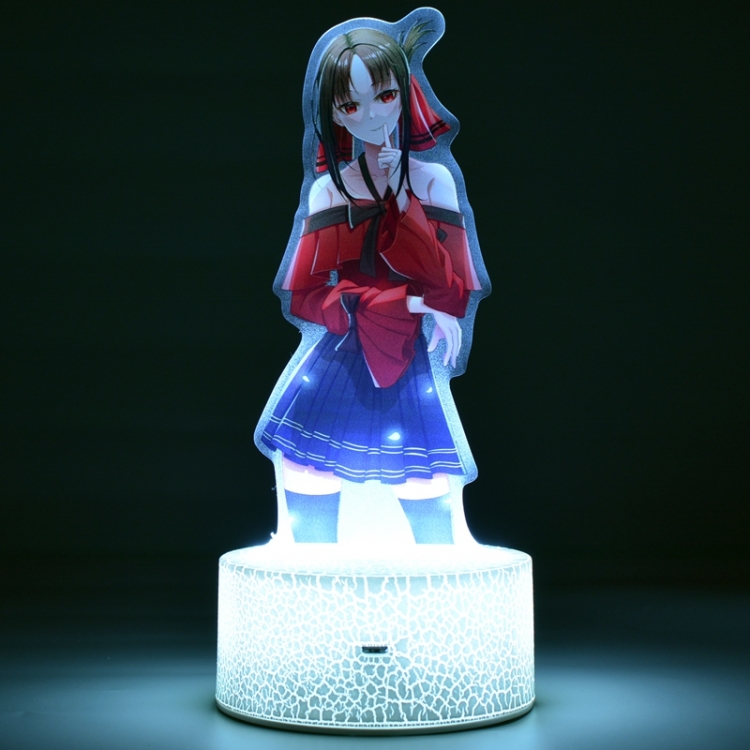 Kaguya-sama: Love Is War Acrylic Night Light 16 Color-changing USB Interface Box Set 19X7X4CM white base