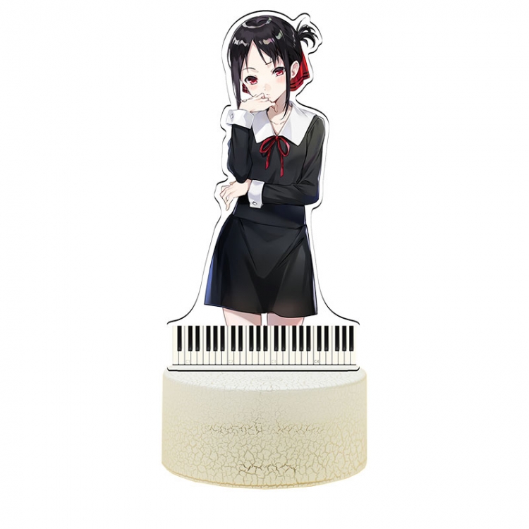 Kaguya-sama: Love Is War Acrylic Night Light 16 Color-changing USB Interface Box Set 19X7X4CM white base