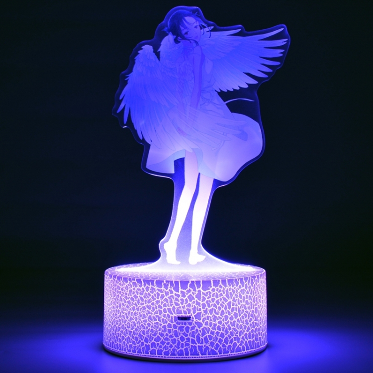 Kaguya-sama: Love Is War Acrylic Night Light 16 Color-changing USB Interface Box Set 19X7X4CM white base