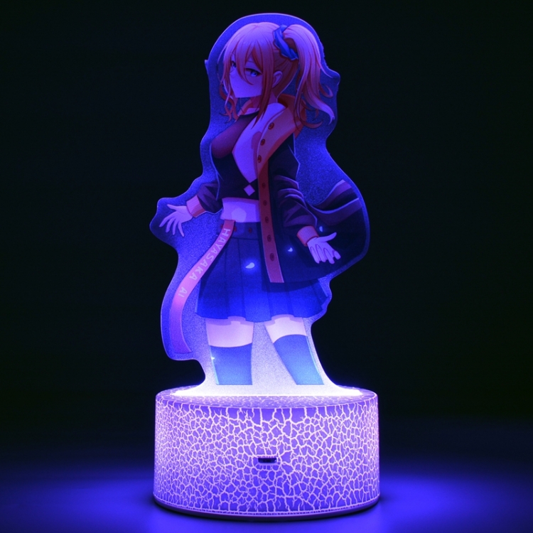 Kaguya-sama: Love Is War Acrylic Night Light 16 Color-changing USB Interface Box Set 19X7X4CM white base