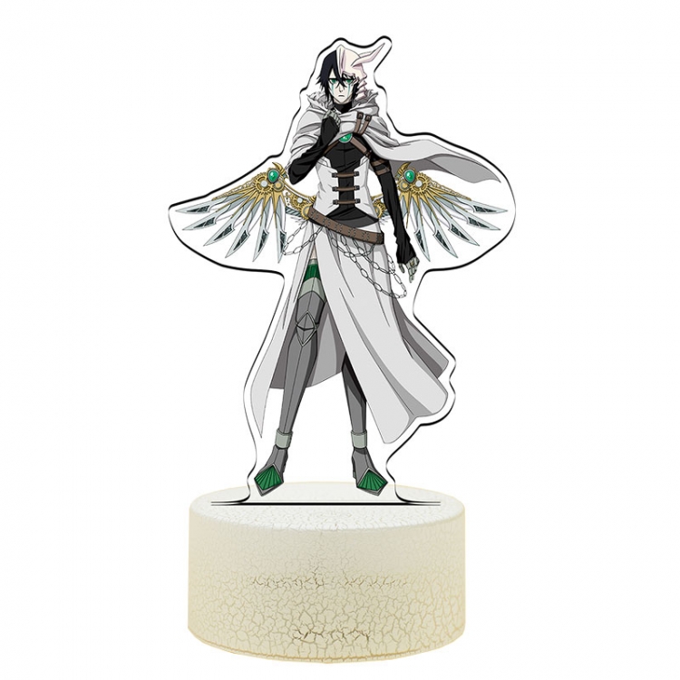 Bleach Acrylic Night Light 16 Color-changing USB Interface Box Set 19X7X4CM white base