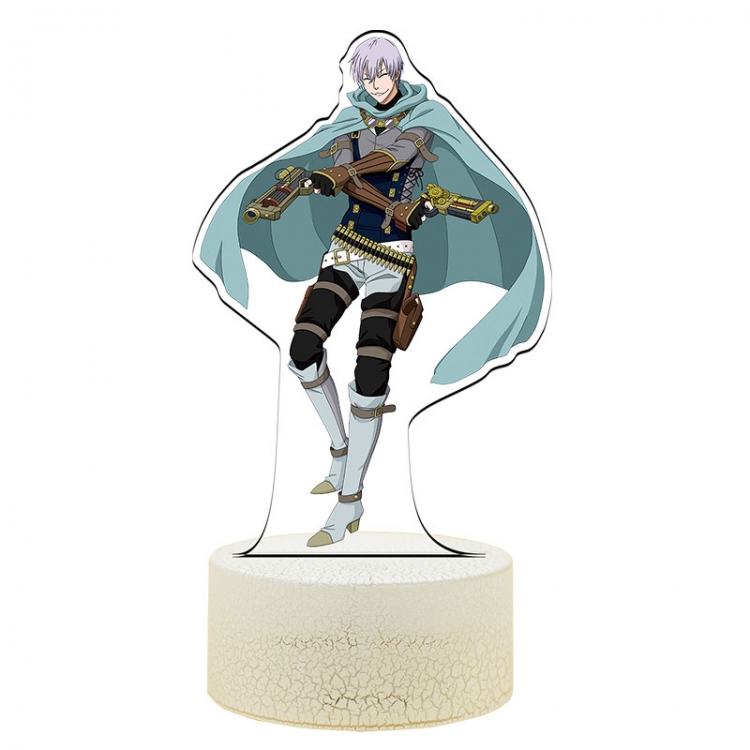 Bleach Acrylic Night Light 16 Color-changing USB Interface Box Set 19X7X4CM white base