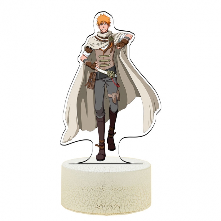 Bleach Acrylic Night Light 16 Color-changing USB Interface Box Set 19X7X4CM white base