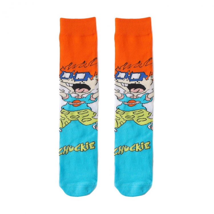 Rick and Morty Anime cartoon socks combed cotton neutral socks straight socks Price for 5 Pairs
