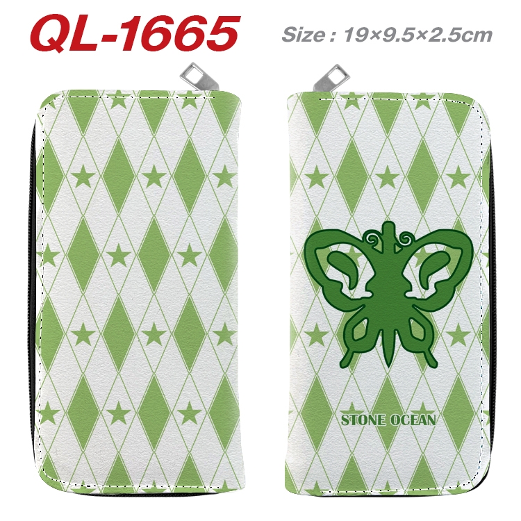 JoJos Bizarre Adventure Animation perimeter long zipper wallet 19.5x9.5x2.5cm QL-1665