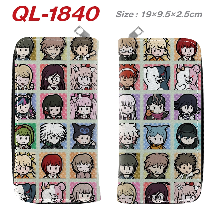 Dangan-Ronpa Animation perimeter long zipper wallet 19.5x9.5x2.5cm QL-1840