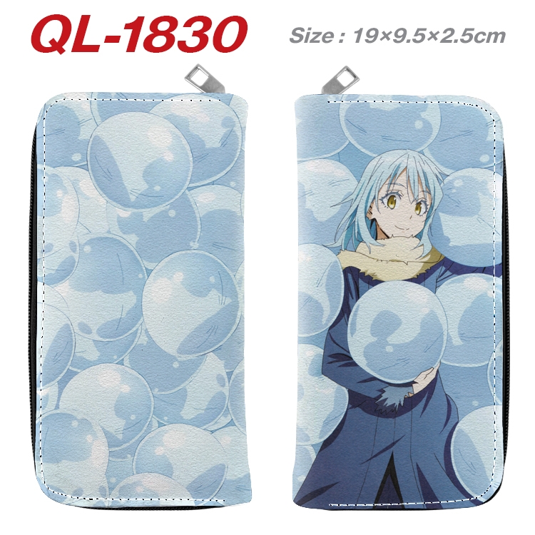 That Time I Got Slim Animation perimeter long zipper wallet 19.5x9.5x2.5cm QL-1830