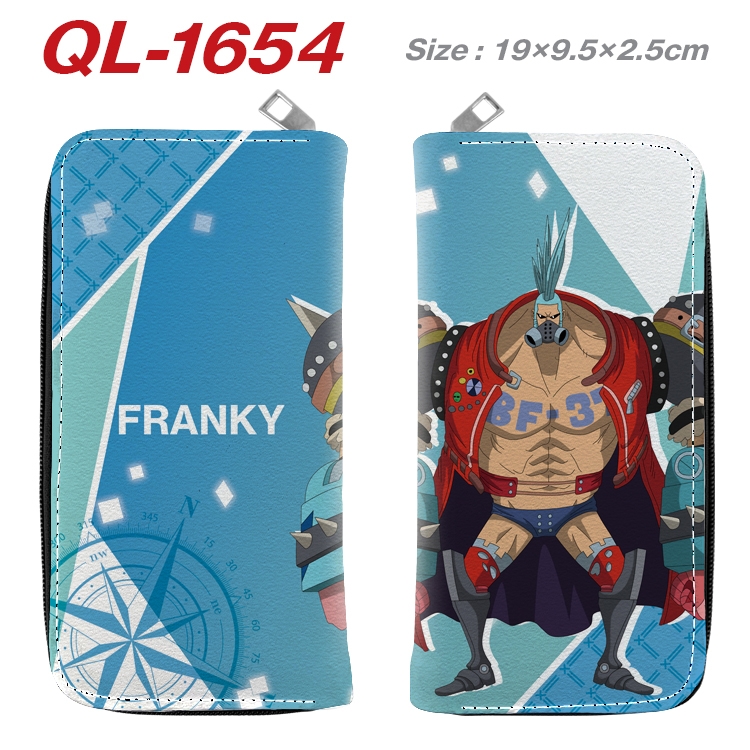One Piece Animation perimeter long zipper wallet 19.5x9.5x2.5cm QL-1654