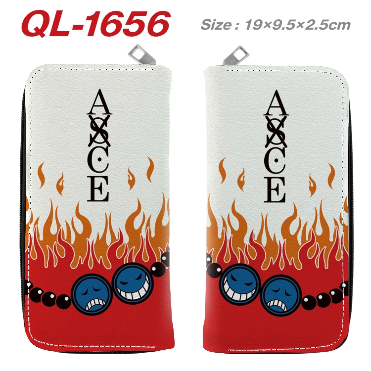 One Piece Animation perimeter long zipper wallet 19.5x9.5x2.5cm QL-1656