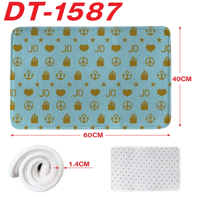 JoJos Bizarre Adventure Animation full-color carpet floor mat 40x60X1.4cm DT-1587