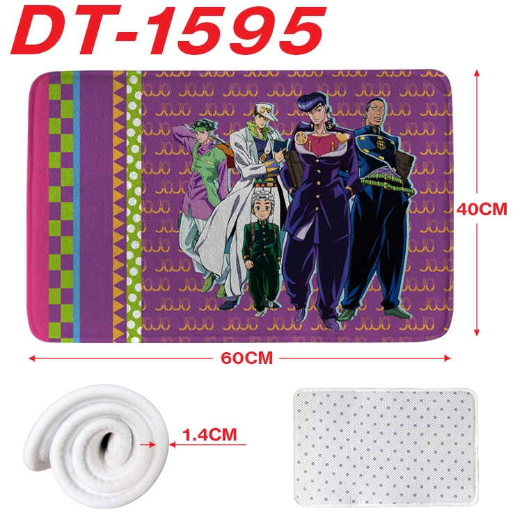 JoJos Bizarre Adventure Animation full-color carpet floor mat 40x60X1.4cm  DT-1595