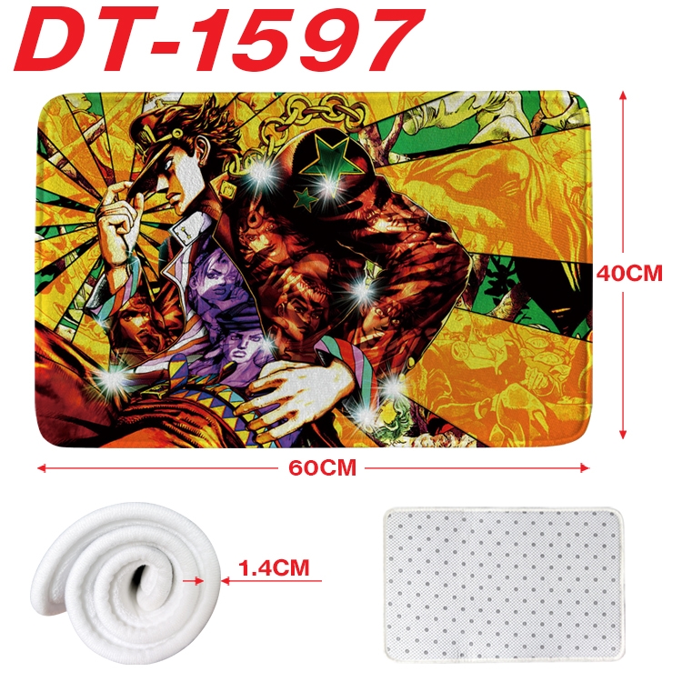 JoJos Bizarre Adventure Animation full-color carpet floor mat 40x60X1.4cm  DT-1597