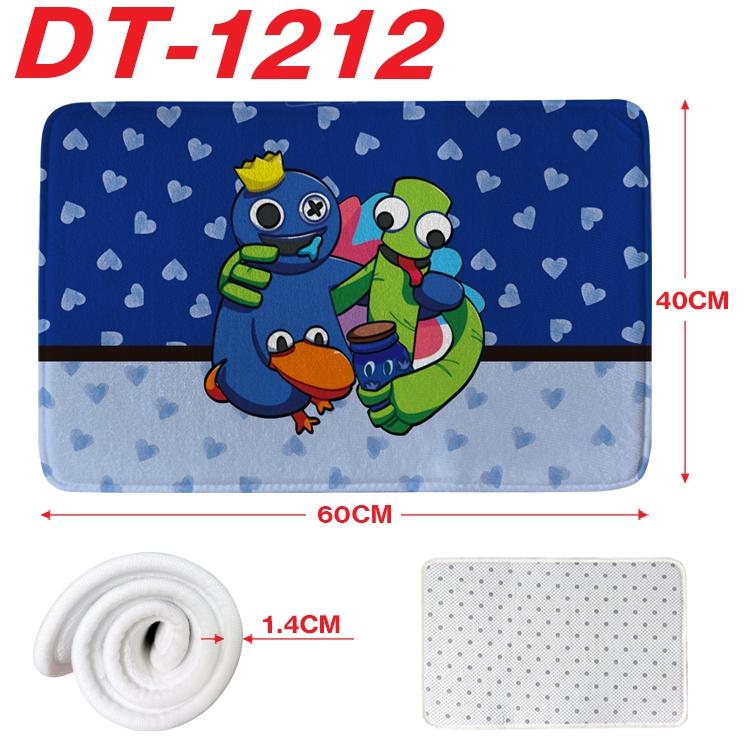 Rainbow friends  Animation full-color carpet floor mat 40x60X1.4cm DT-1212