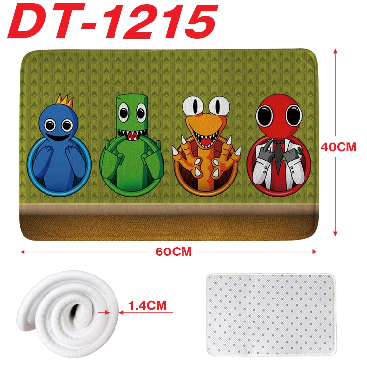 Rainbow friends  Animation full-color carpet floor mat 40x60X1.4cm  DT-1215