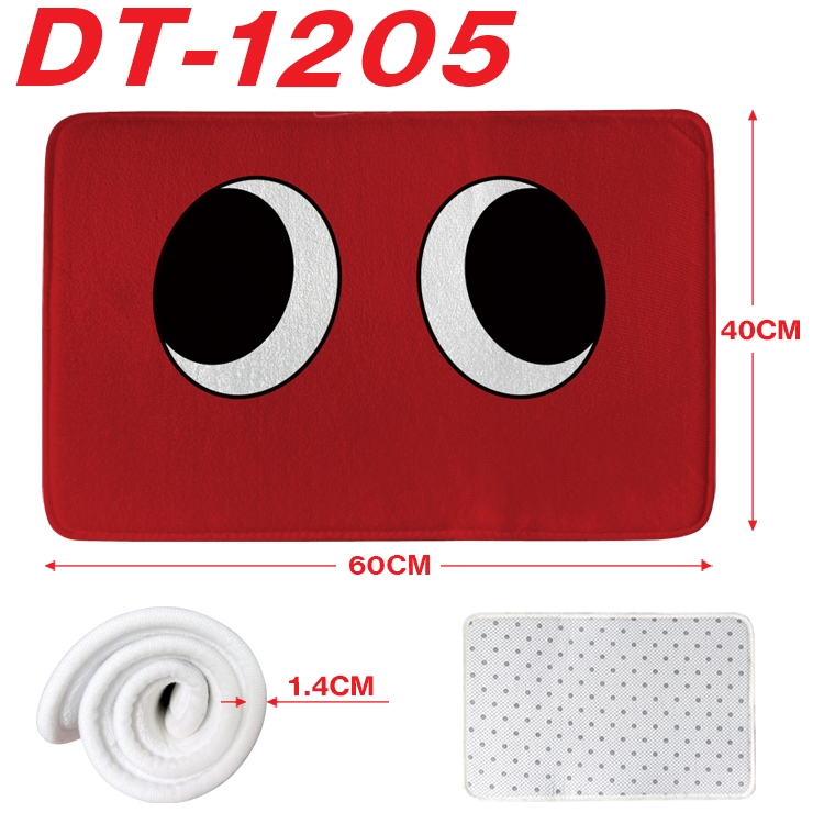 Rainbow friends  Animation full-color carpet floor mat 40x60X1.4cm DT-1205